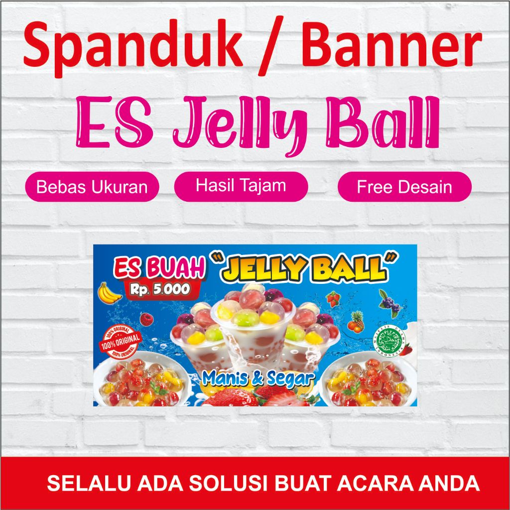 Jual Banner Es Buah Jelly Ball / Spanduk Es Jelly Ball Riquest Ukuran ...