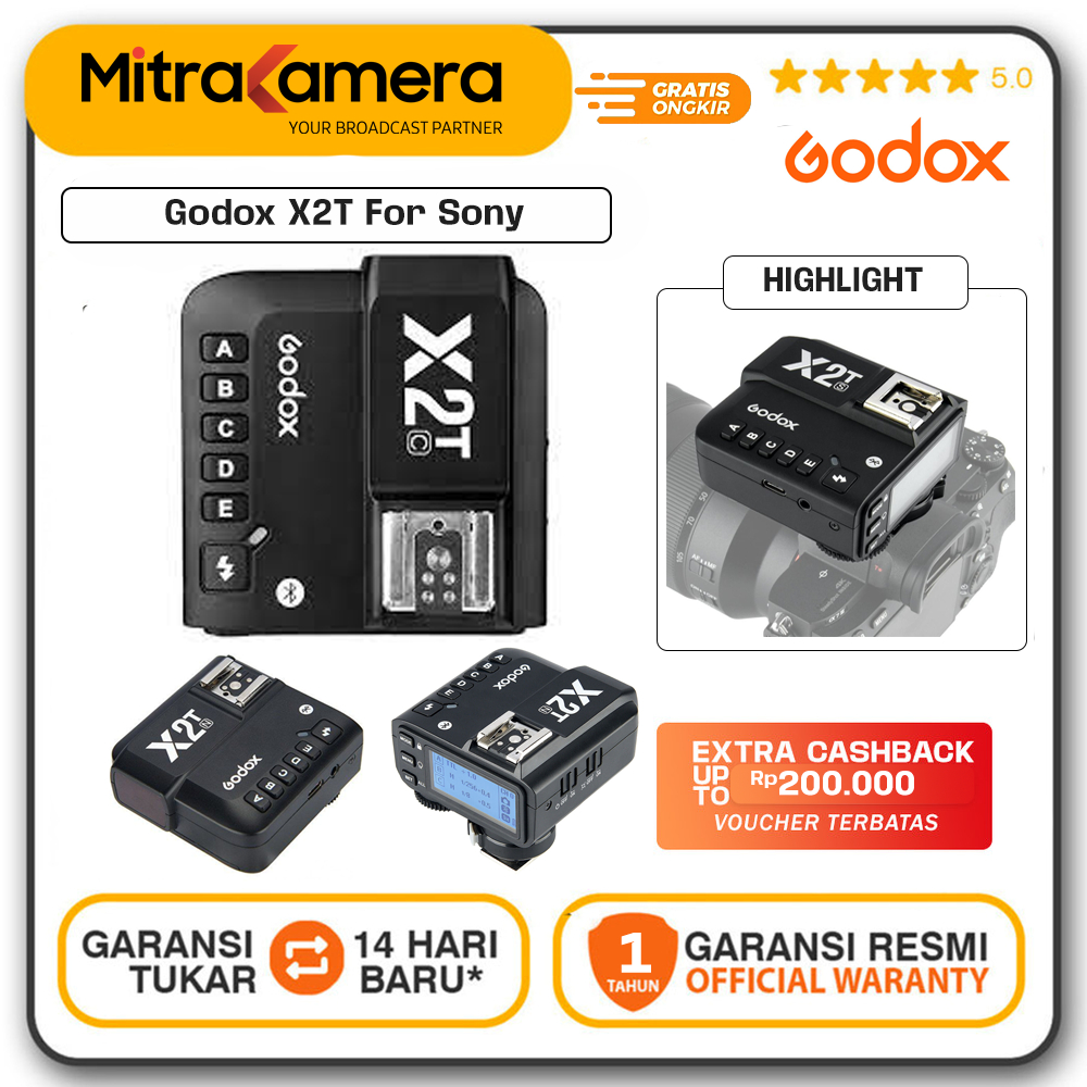 Jual Godox X2T Wireless Trigger TTL HSS Transmitter X2T/ Trigger ...