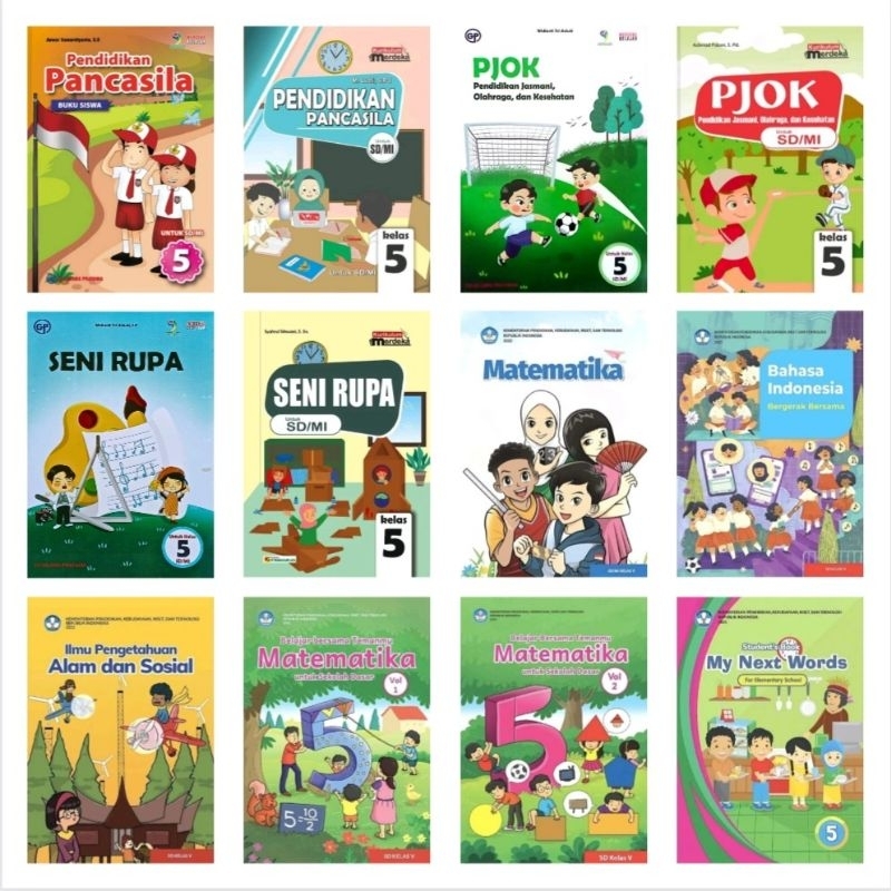 Jual Buku Paket Kelas 5 SD Kurikulum Merdeka Kemendikbud ( Diknas ...