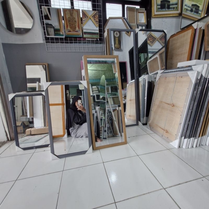 Jual kaca cermin / kaca rias / kaca cermin gantung | FULL BODY (Untuk ...