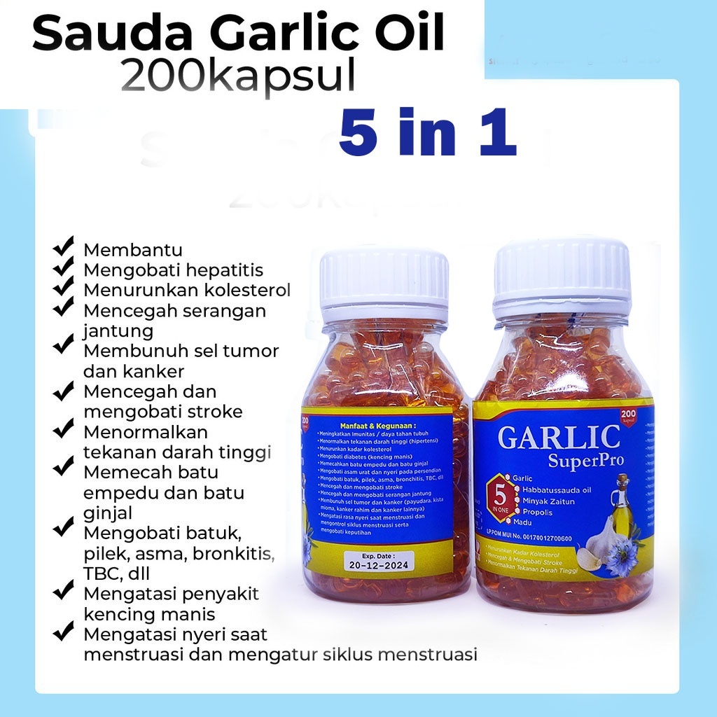 Jual Garlic super pro | Habbasyi Oil | Habbatussauda Oil Plus Garlic ...