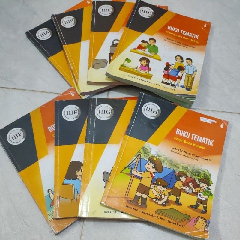 Jual Buku Tematik kelas 3 A - H | Shopee Indonesia