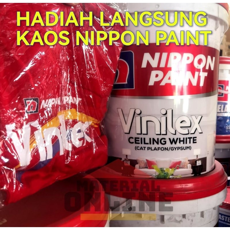 Jual Vinilex Ceiling White Cat Plafon Gypsum Gipsum Grc Tembok Putih Pail 25 Kg 25kg Nippon 4985