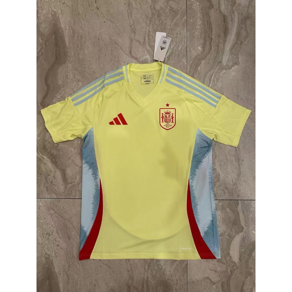 Jual JERSEY SPANYOL AWAY EURO 2024 PAKAIAN OLAHRAGA SEPAK BOLA JERSEY