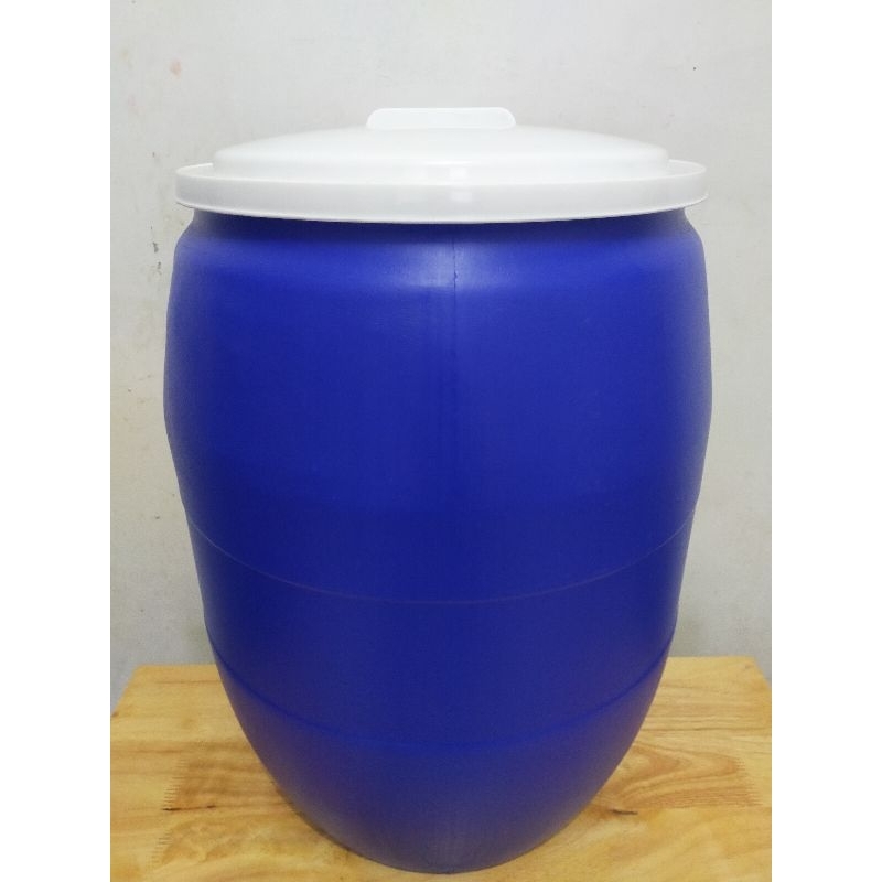 Jual Tong Biru Greenleaf 60liter 0506 Tong Plastik Fiber Biru Drum Fiber Biru Tong Air 0723