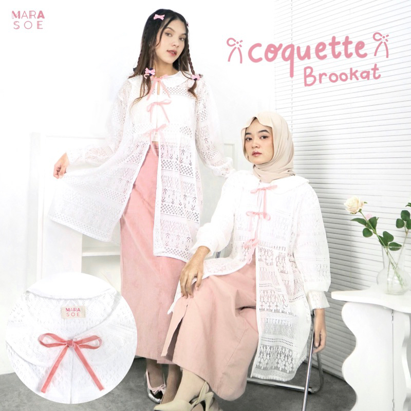 Jual [Marasoe] (ATASAN SAJA) COQUETTE BROOKAT OUTER CARDIGAN - Outer ...