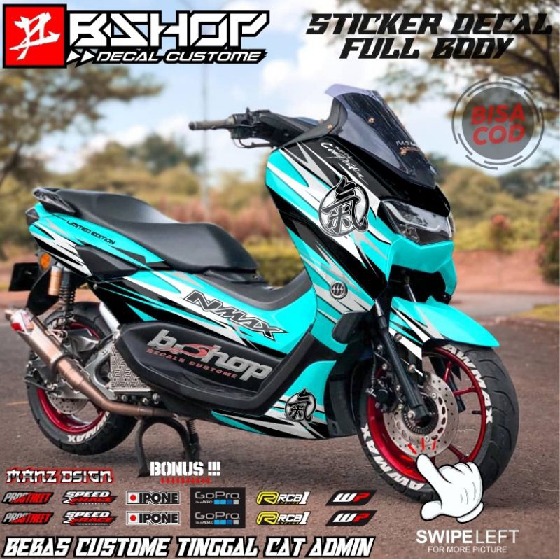 Jual Sticker decall NMAX OLD / NEW full body keren simple dengan varian