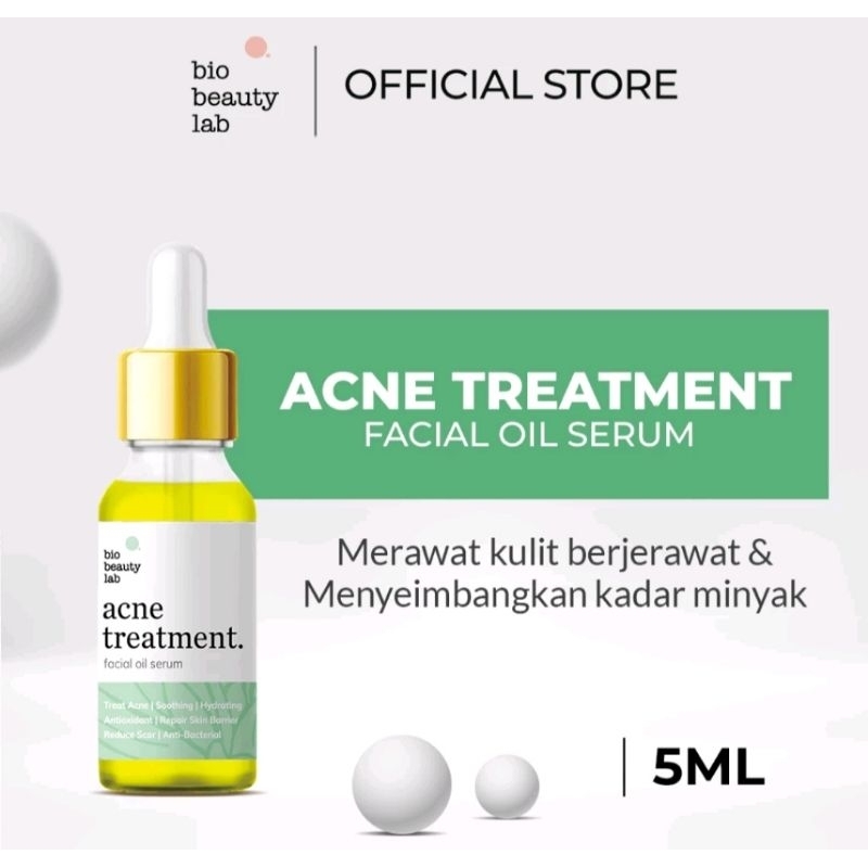 Jual Bio Beauty Lab Acne Treatment Facial Oil Serum (ijo) | Shopee ...
