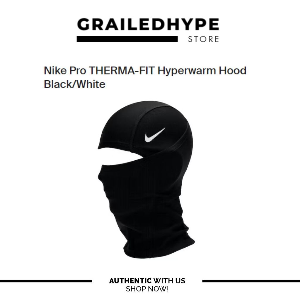 Nike Pro THERMA-FIT Hyperwarm Hood Black/White