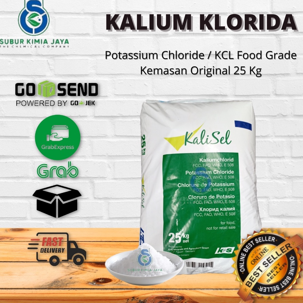 Jual BTT657 C6369 Garam Kalium Klorida FOOD GRADE Garam KCL Putih Halal ...