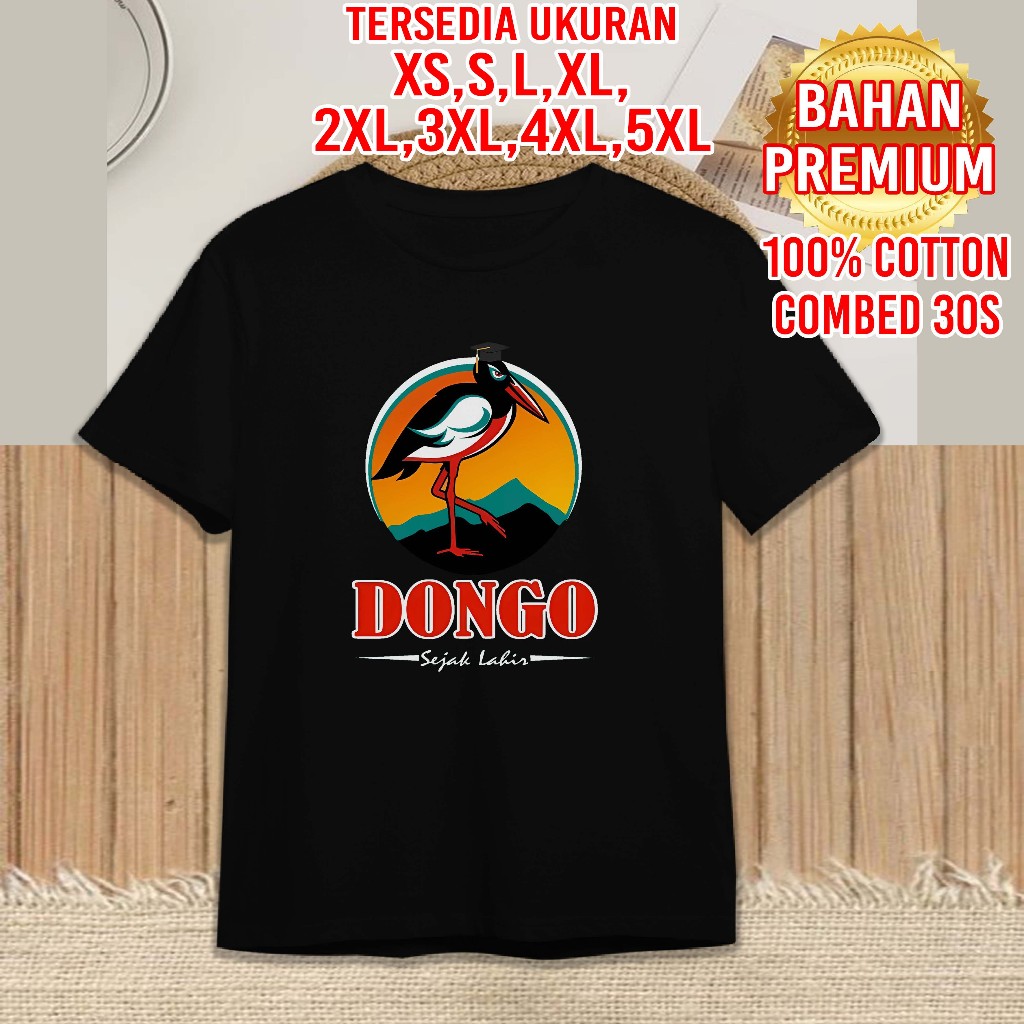 Jual Gunara T-shirt Baju Kaos Plesetan DONGO SEJAK LAHIR KAOS DISTRO ...