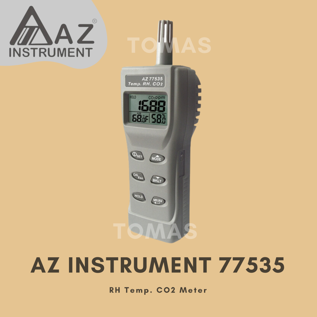 Jual CO2 meter AZ Instrument 77535, CO2 detector, gas detector ...