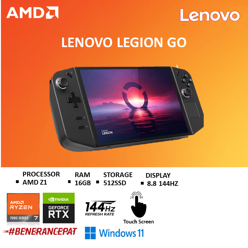 Jual LENOVO LEGION GO AMD Z1 EXTREME 16GB 1T/512 8.8QHD 144HZ W11