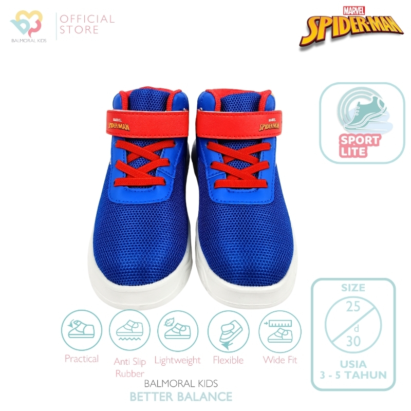 Jual Balmoral Kids Sepatu Anak Laki Boys Spiderman Usia
