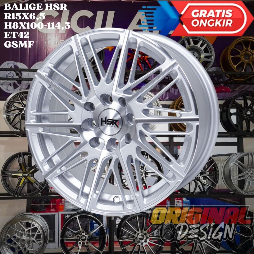 Jual Velg Mobil Ring 15 HSR BALIGE R15 Bisa Untuk Avanza Xenia Evalia ...
