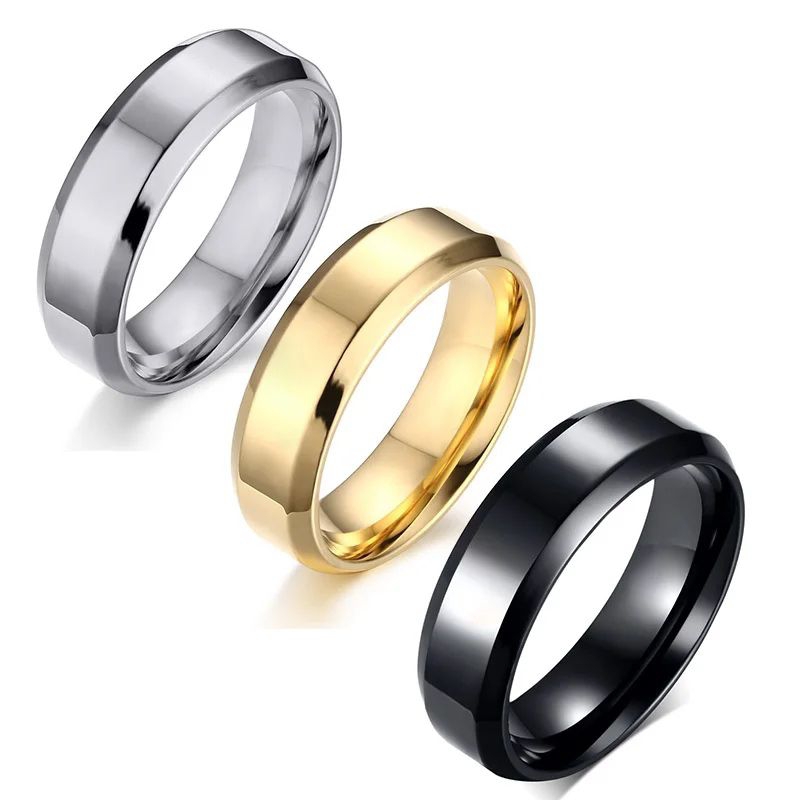 Jual [COD] Cincin Titanium 316L Hitam Black Silver - Cincin Pria Wanita Perhiasan Emas | Shopee Indonesia