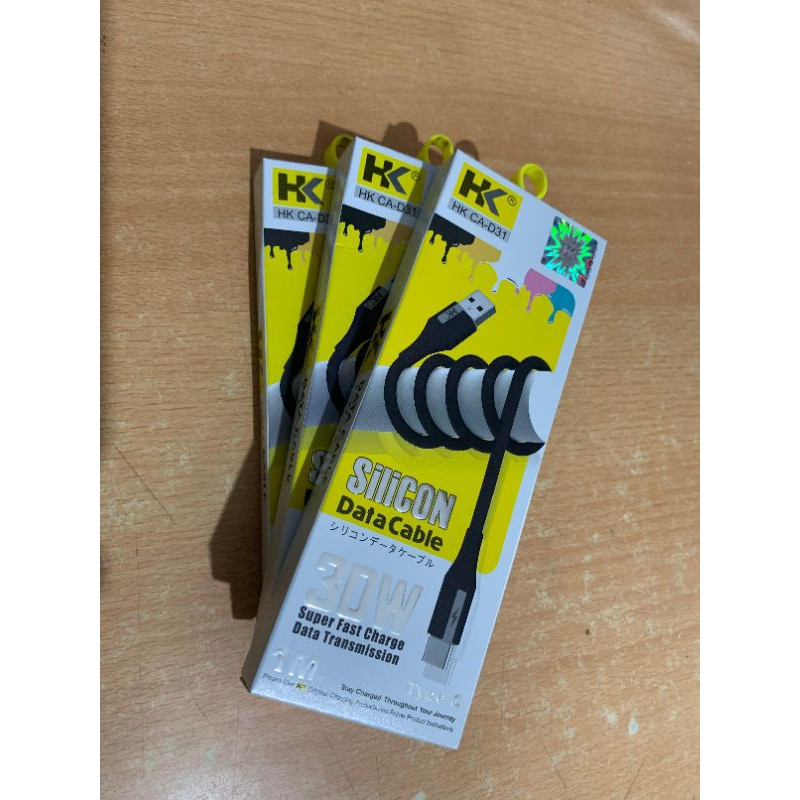 Jual USB HK CA-D31 bahan silicon yg fast Charger | Shopee Indonesia
