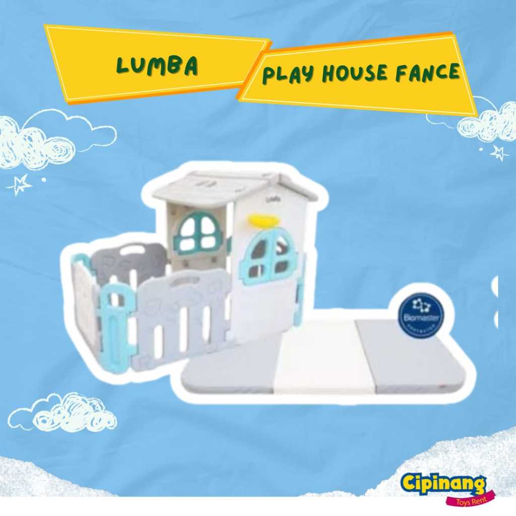 Jual SEWA LUMBA Playhouse Type Roof + Playmat Full Grey Shopee