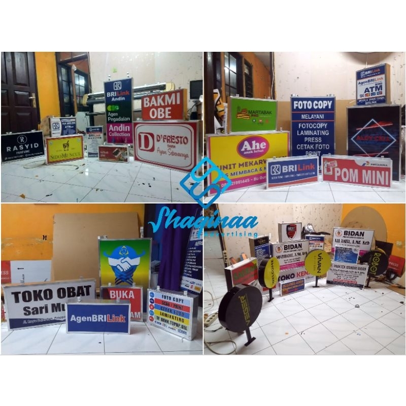 PROMO!!! NEON BOX OUTDOOR INDOOR AKRILIK WATERPROOF + BRACKET