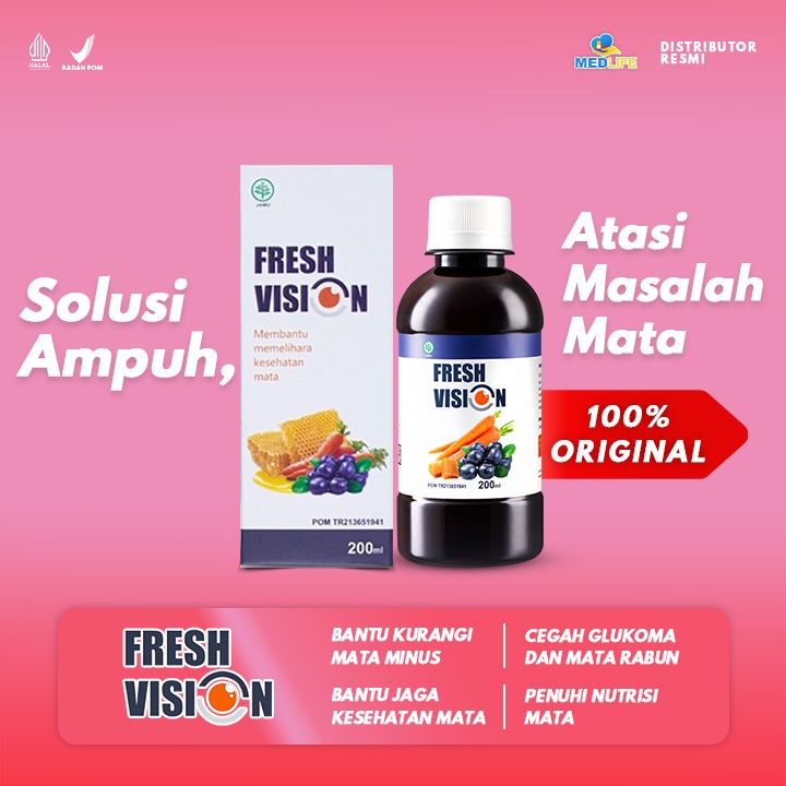 Jual Fresh Vision Madu Herbal Mengatasi Mata Minus Katarak Mata Berair ...