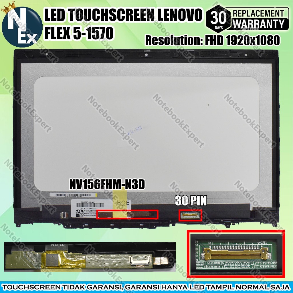 Sostuzione display Lenovo IdeaPad Flex 5-1570 - Guida di riparazione iFix