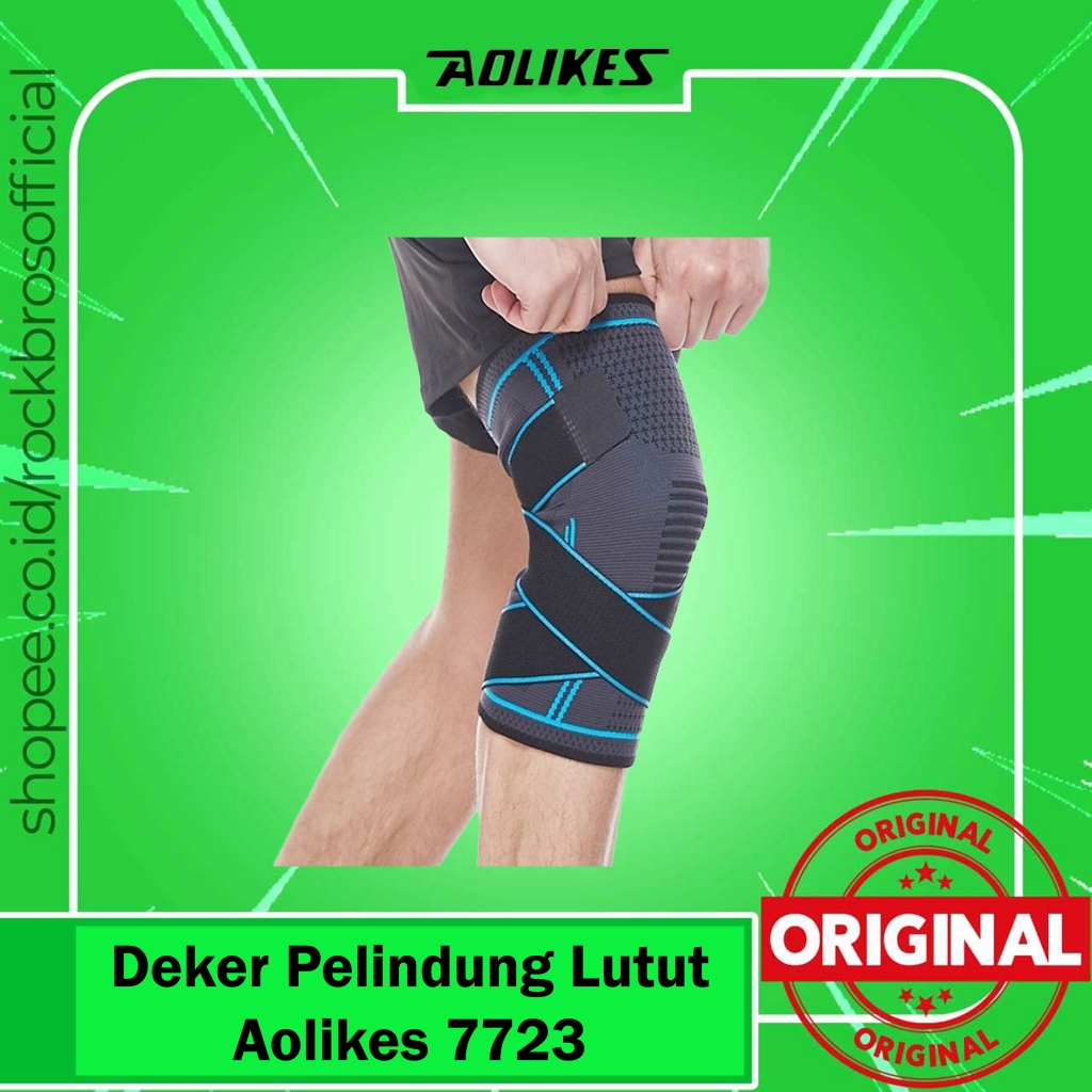 Jual Pelindung Lutut Aolikes 7723 Deker Penyangga Lutut Elastis