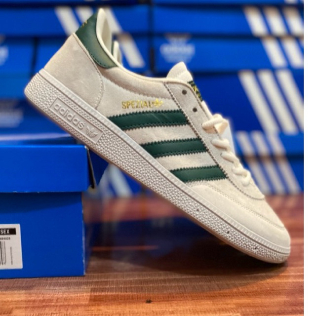 Jual SEPATU SNEAKERS PRIA ADIDAS HANDBALL SPEZIAL WHITE GREEN BNIB ...