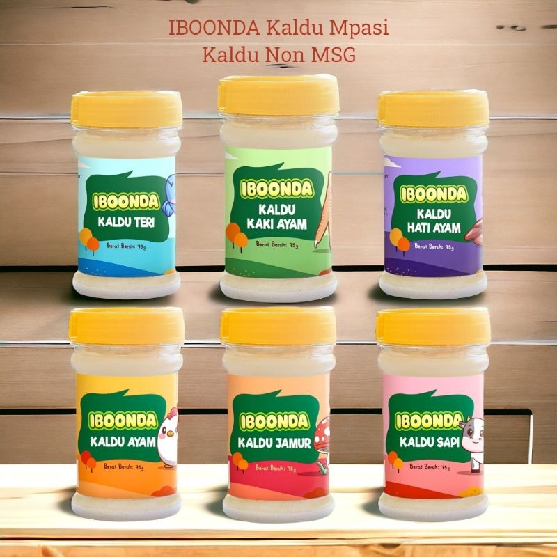 Jual IBOONDA Kaldu Mpasi Kaldu Non MSG Non Gulgar 75g | Shopee Indonesia