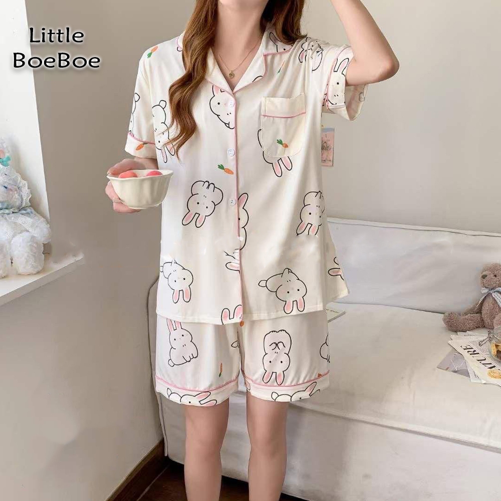 Jual LITTLE BOEBOE - Alexandra Set | Piyama Wanita Celana Pendek Baju ...