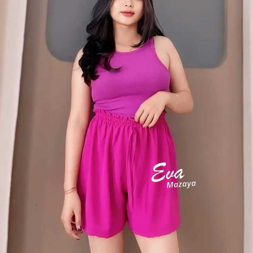 Jual Hot Pants Jumbo Celana Pendek Wanita Crinkle Premium Airflow Clana