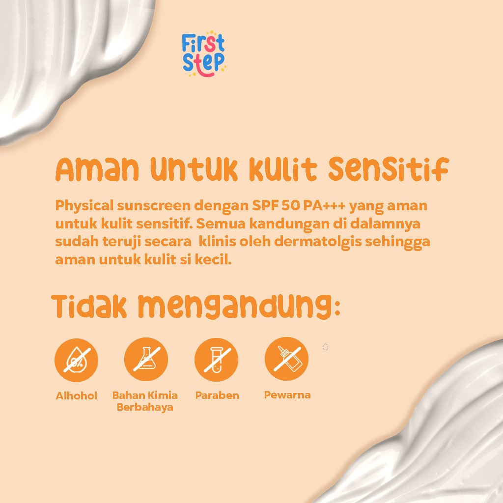 Jual FIRST STEP Sunny & Screen Protection SPF 50 - Physical Sunscreen ...