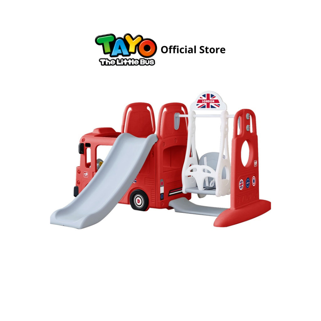 Jual Yaya Original London Bus Slide 4 IN 1 Perosotan Bus Tayo 