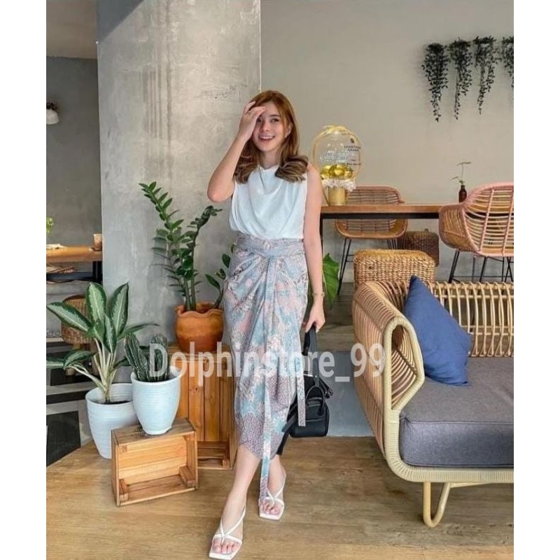 Jual DOLPHINSTORE_99 - Rok Lilit Batik Katun Silk Premium Modern / Rok ...