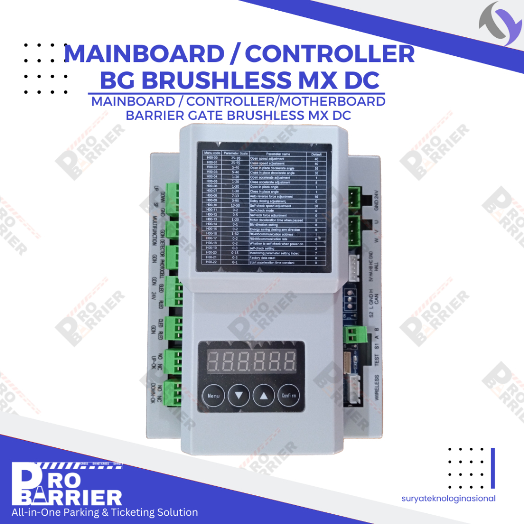 Jual Controller | Mainboard Barrier Gate Brushless / Barrier Gate MX DC ...