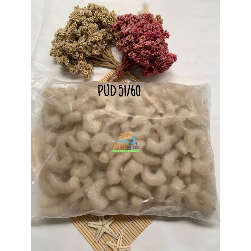 Jual Udang Kupas Bersih (PUD) LBS 51-60 @1kg (100-120 ekor) | Shopee ...