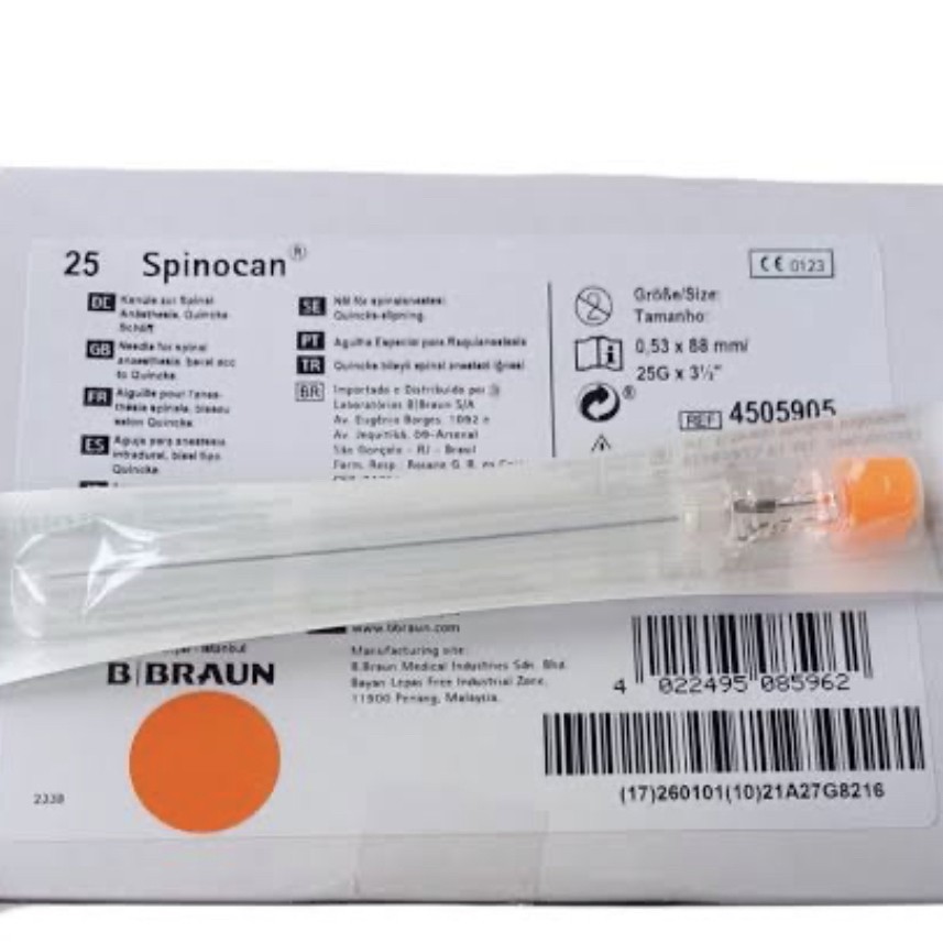 Jual Spinocan 25 BBRAUN / Spinocan 25G BBRAUN / Spinal Needle BBraun ...