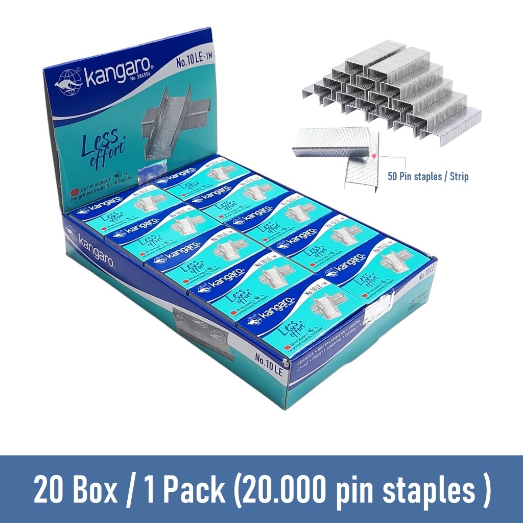 Jual Isi Staples Kecil No 10 Le Kangaro Necis Isi Hekter Less