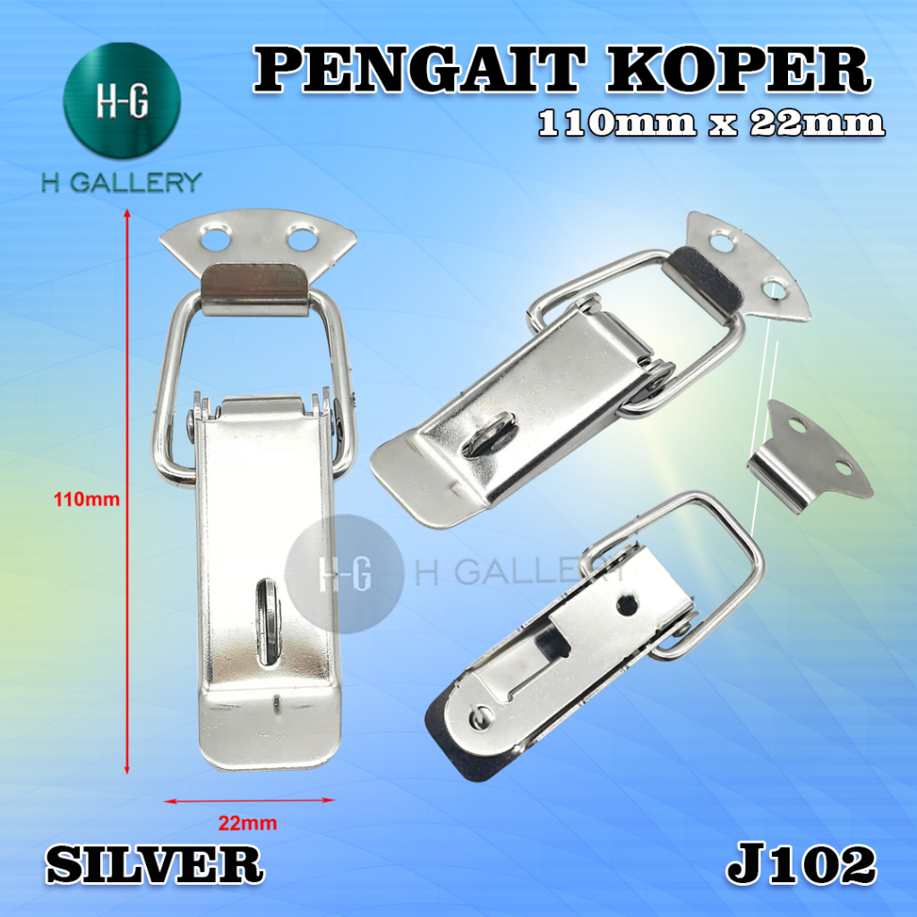 Jual J102-KANCING KUNCI SPRING LOADED LATCH TOGGLE CATCH HASP/PENGAIT ...