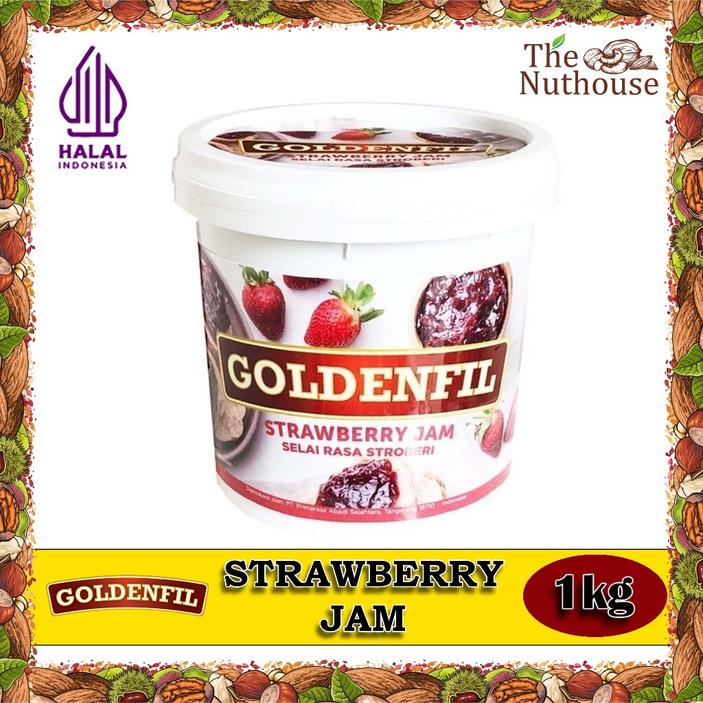 Jual Goldenfil Strawberry Jam / Selai Rasa Strawberry 1kg [HALAL ...