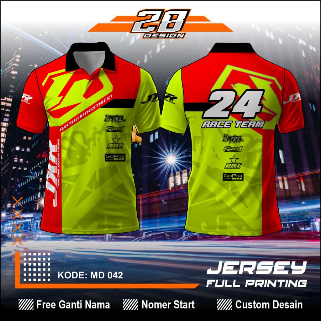 Jual KAOS RACING KERAH CUSTOM DESAIN FULL PRINTING | Shopee Indonesia