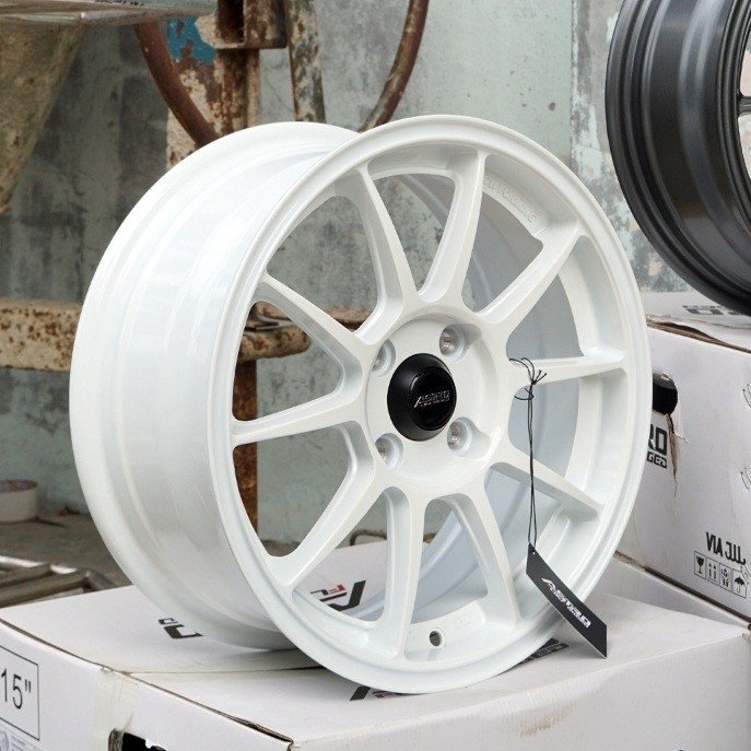Jual Velg Astro Flow Forged ASTR105X 15x6.5 H 4x100 ET42 73.1 White ...