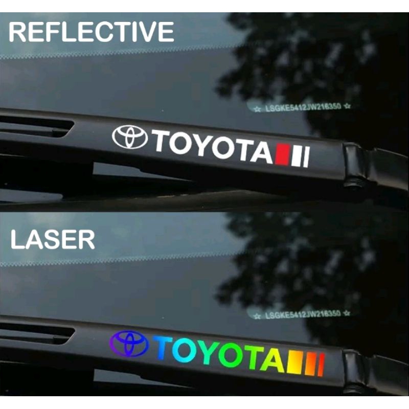 Jual STICKER CUTTING WIPER MOBIL TOYOTA UKURAN 12CM | Shopee Indonesia
