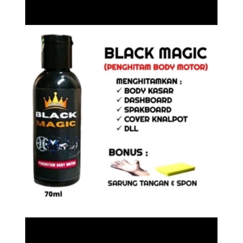 Jual BLACK MAGIC Penghitam body kasar motor ,pengkilap ban | Shopee ...