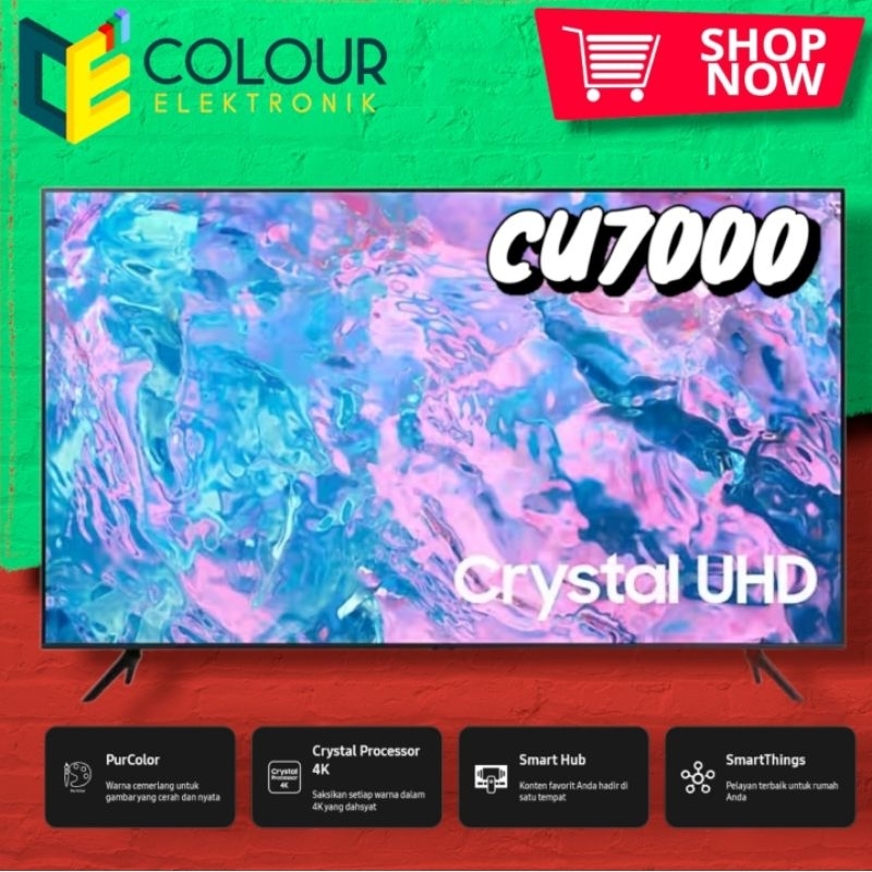 Jual SAMSUNG 55CU7000 4K SMART TV 55 inch UA55CU7000KXXD UA55CU7000 ...