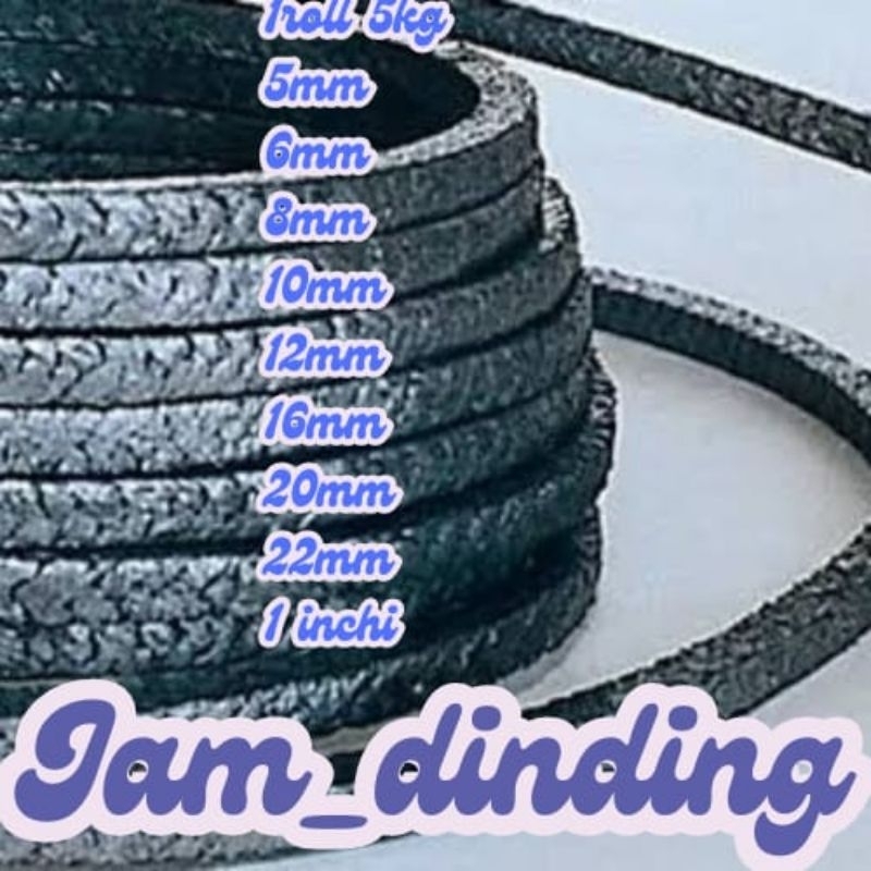 Jual Rames Packing - Grafik Asbes Seal - Packing Graphite 22mm | Shopee ...