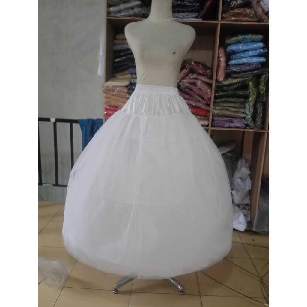 Jual Petticoat/Pertikut/Petikut pengembang gaun Ring 3 plus 3 umpak ...