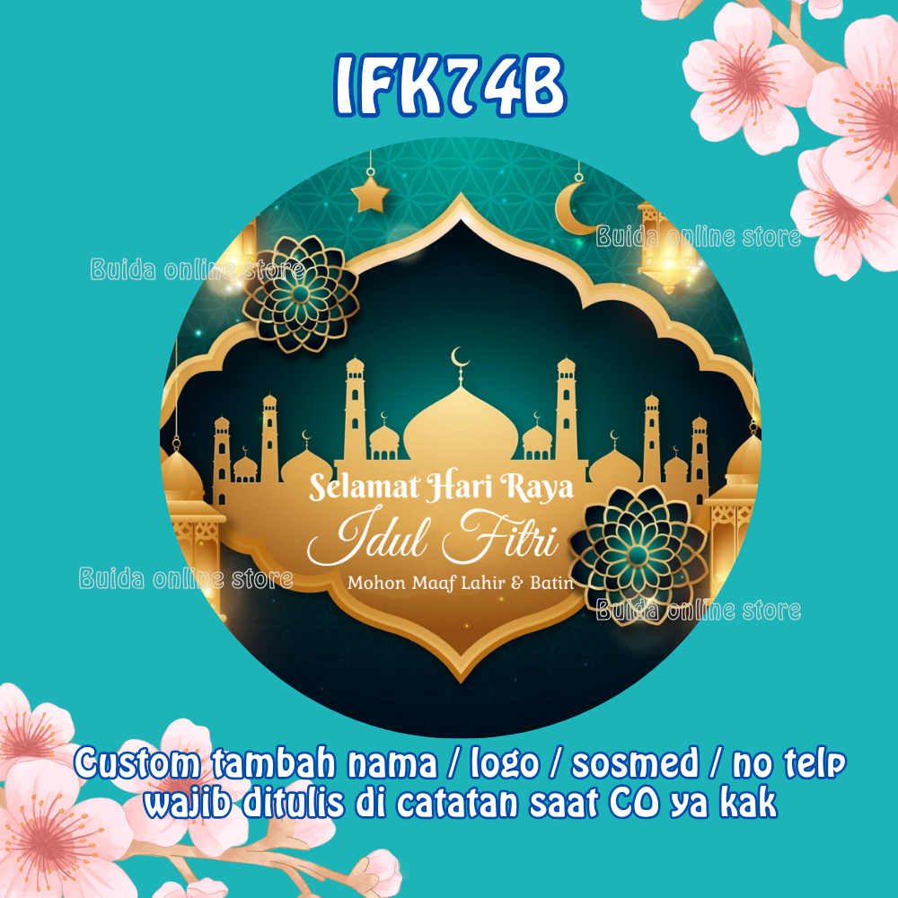 Jual Stiker / Hangtag / Kartu Ucapan Selamat Hari Raya Idul Fitri Mohon ...