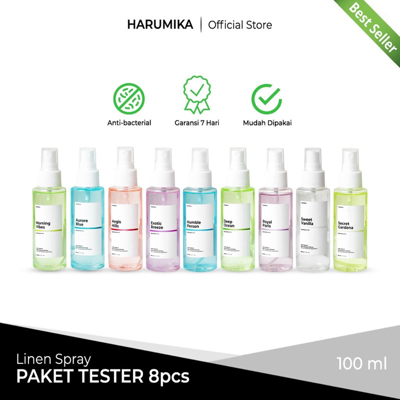 Jual HARUMIKA PAKET (3pcs) - HARGA TERMURAH Multy Room & Linen Spray ...
