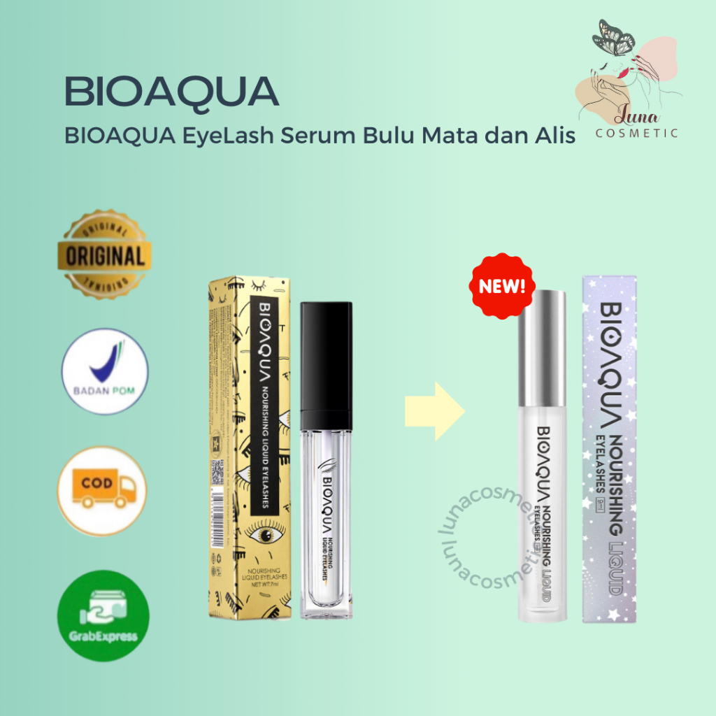 Jual BIOAQUA EyeLash Serum Bulu Mata dan Alis BPOM Halal 9ml Pelentik