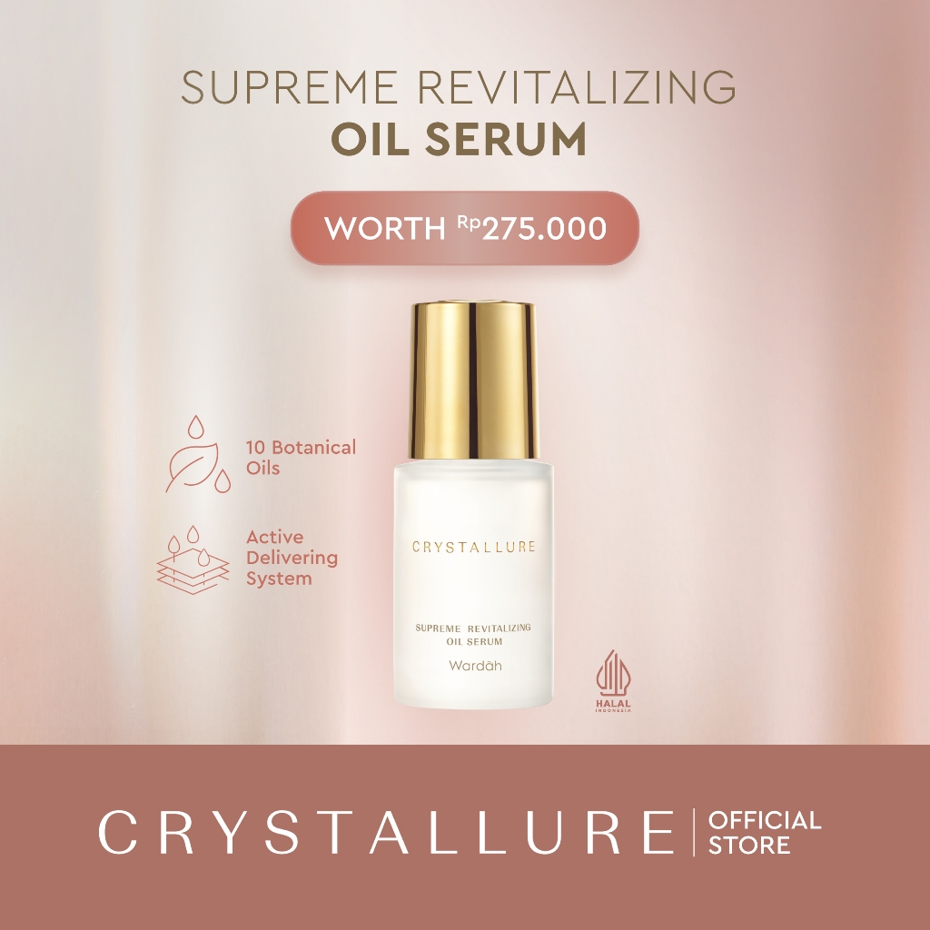 Jual Crystallure Supreme Revitalizing Oil Serum 30 ml Pelembab Wajah